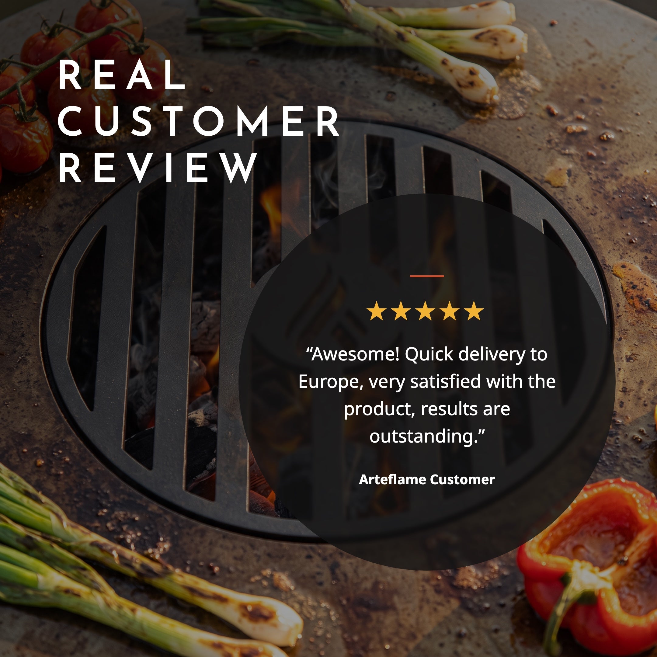 5-star customer review: "Awesome! Quick delivery to Europe, very satisfied with the product, results are outstanding."